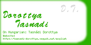 dorottya tasnadi business card