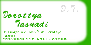 dorottya tasnadi business card